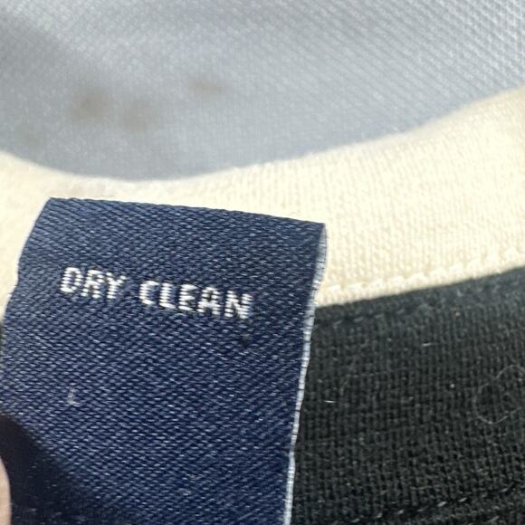 Ann Taylor Knit Sweater Dress 10 Wool Shift Black Career Business Preppy Basic - Picture 11 of 16